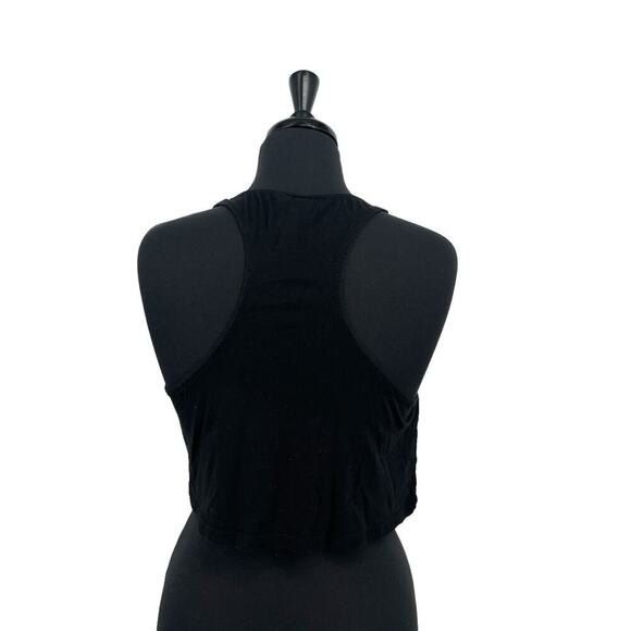 H&M Divided Women’s Black “Lost for Words” Racerback Crop Graphic Tank Top Sz S - Picture 10 of 10